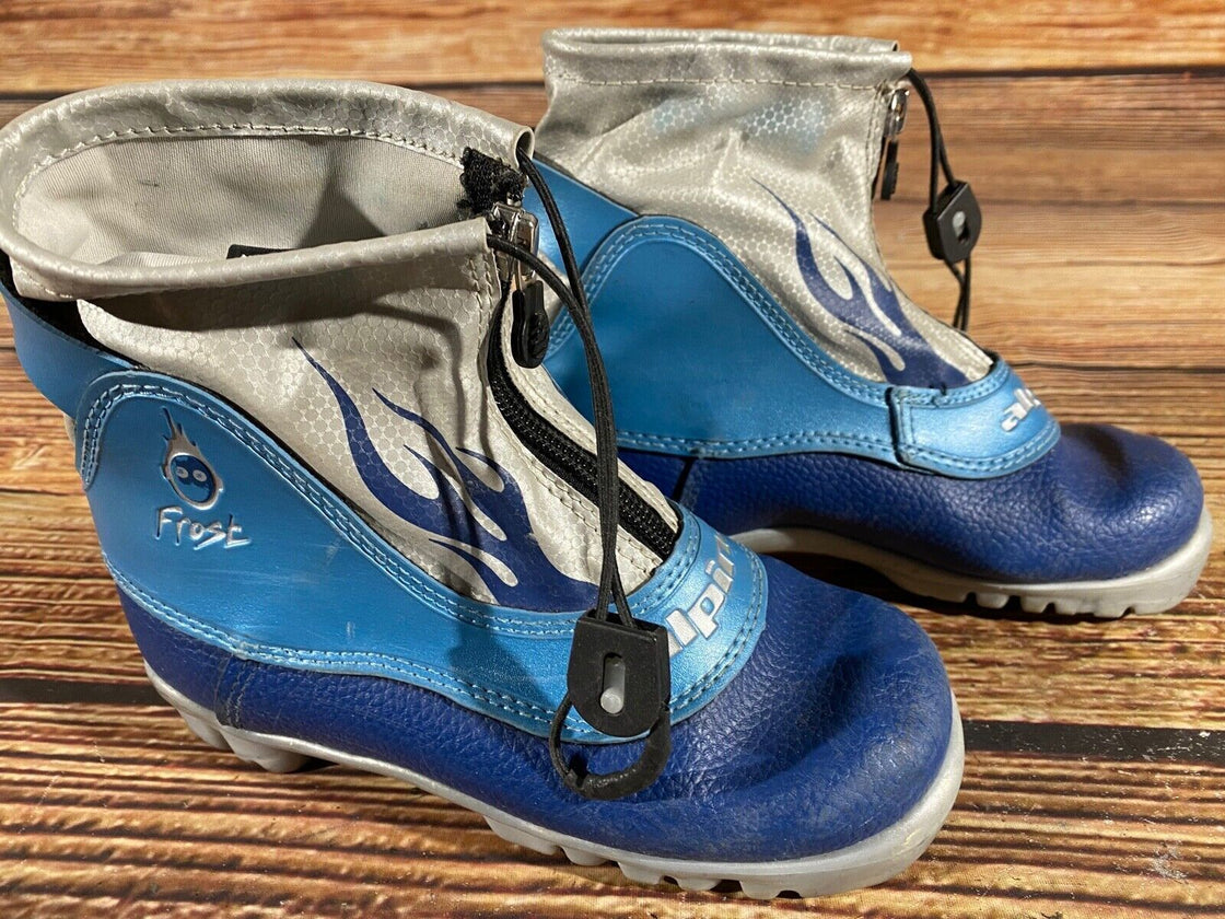 Alpina Frost Kids Nordic Cross Country Ski Boots Size EU30 US11.5 NNN A-530