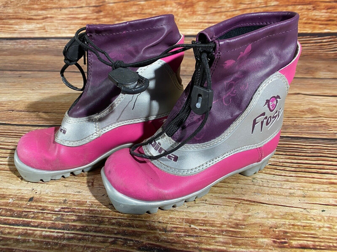 Alpina Frost Kids Nordic Cross Country Ski Boots Size EU29 US11 NNN A-693