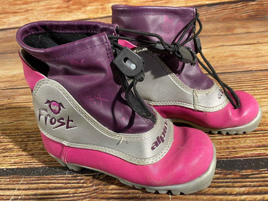 Alpina Frost Kids Nordic Cross Country Ski Boots Size EU29 US11 NNN A-693