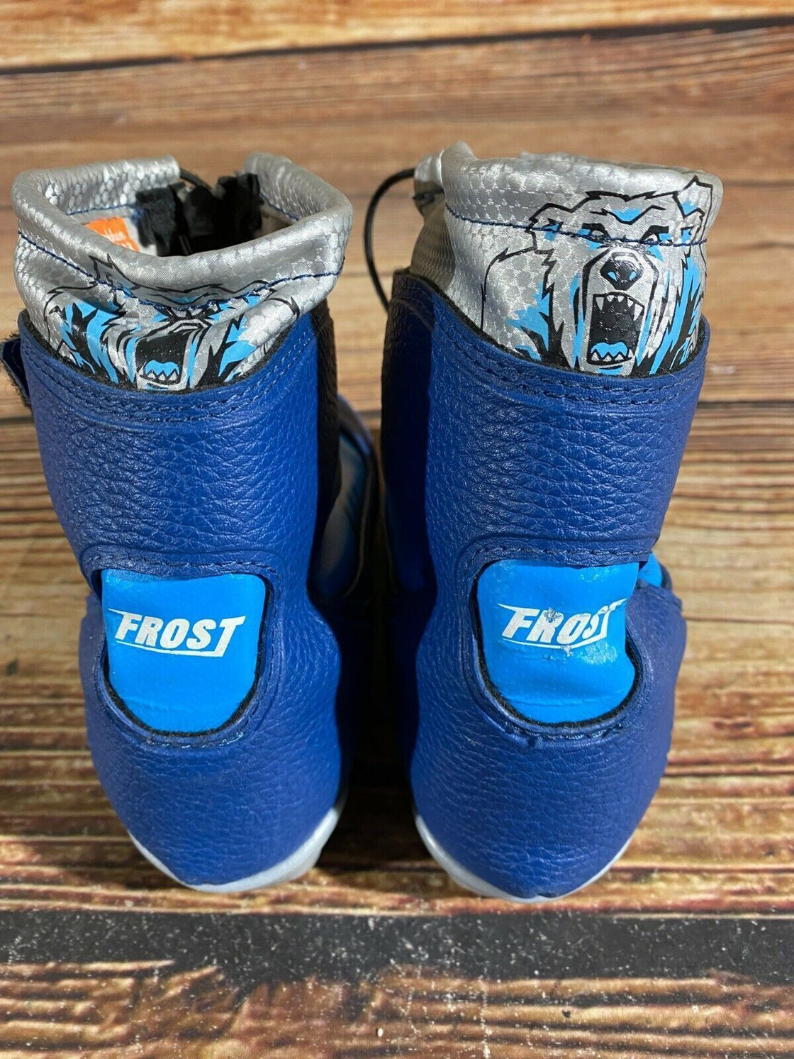 Alpina Frost Kids Nordic Cross Country Ski Boots Size EU31 US12.5 for NNN A-253