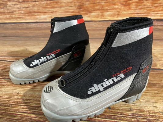 Alpina ST10jr Cross Country Ski Boots Classic NNN EU 28 US 10.5 Kids 190mm A-468