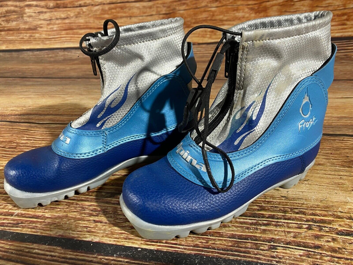Alpina Frost Cross Country Ski Boots Classic NNN EU 33 US 2 Kids 215mm A-584