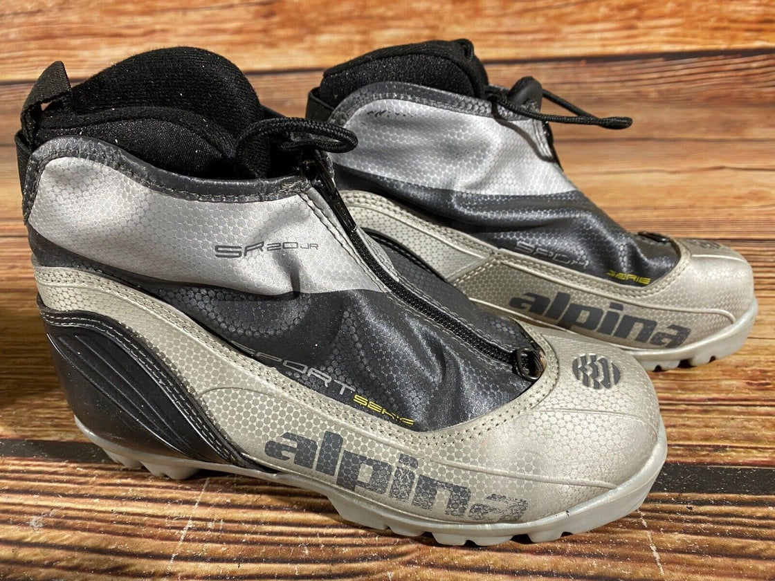 Alpina SR20jr Kids Nordic Cross Country Ski Boots Size EU35 US3.5 for NNN A-559