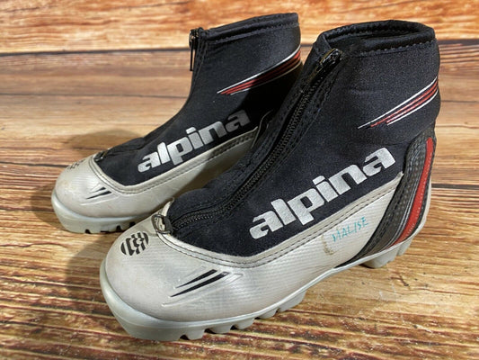 Alpina ST10jr Cross Country Ski Boots Classic NNN EU 31 US 13 Kids 205mm A-423