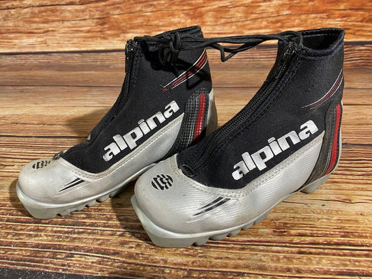Alpina ST10 Cross Country Ski Boots Classic NNN EU 33 US 3 Kids 215mm A-558