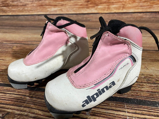 Alpina Touring Cross Country Ski Boots Classic NNN EU 26 US 9 Kids 174mm A-597