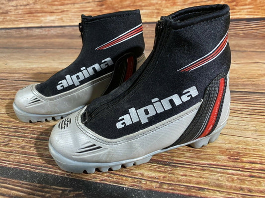 Alpina ST10jr Cross Country Ski Boots Classic NNN EU 31 US 13 Kids 205mm A-422
