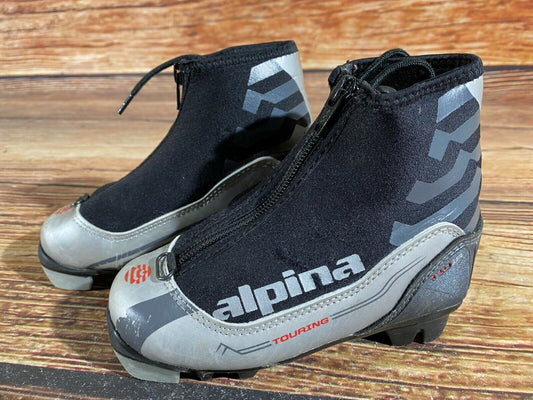 Alpina T10jr Cross Country Ski Boots Classic NNN EU 28 US 10.5 Kids 190mm A-420