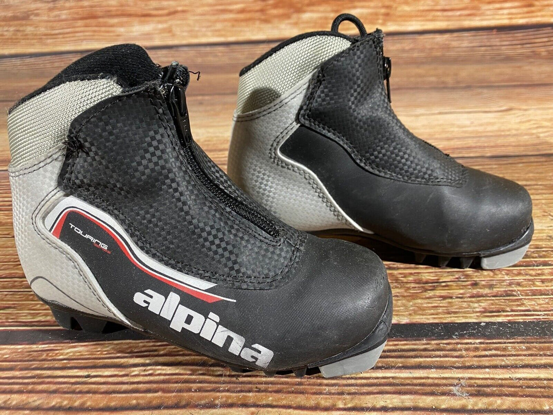 Alpina Touring Kids Nordic Cross Country Ski Boots Size EU30 US12 NNN A-525