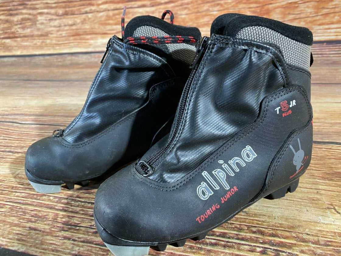 Alpina T5 Plus Kids Nordic Cross Country Ski Boots Size EU29 US11 for NNN A-129