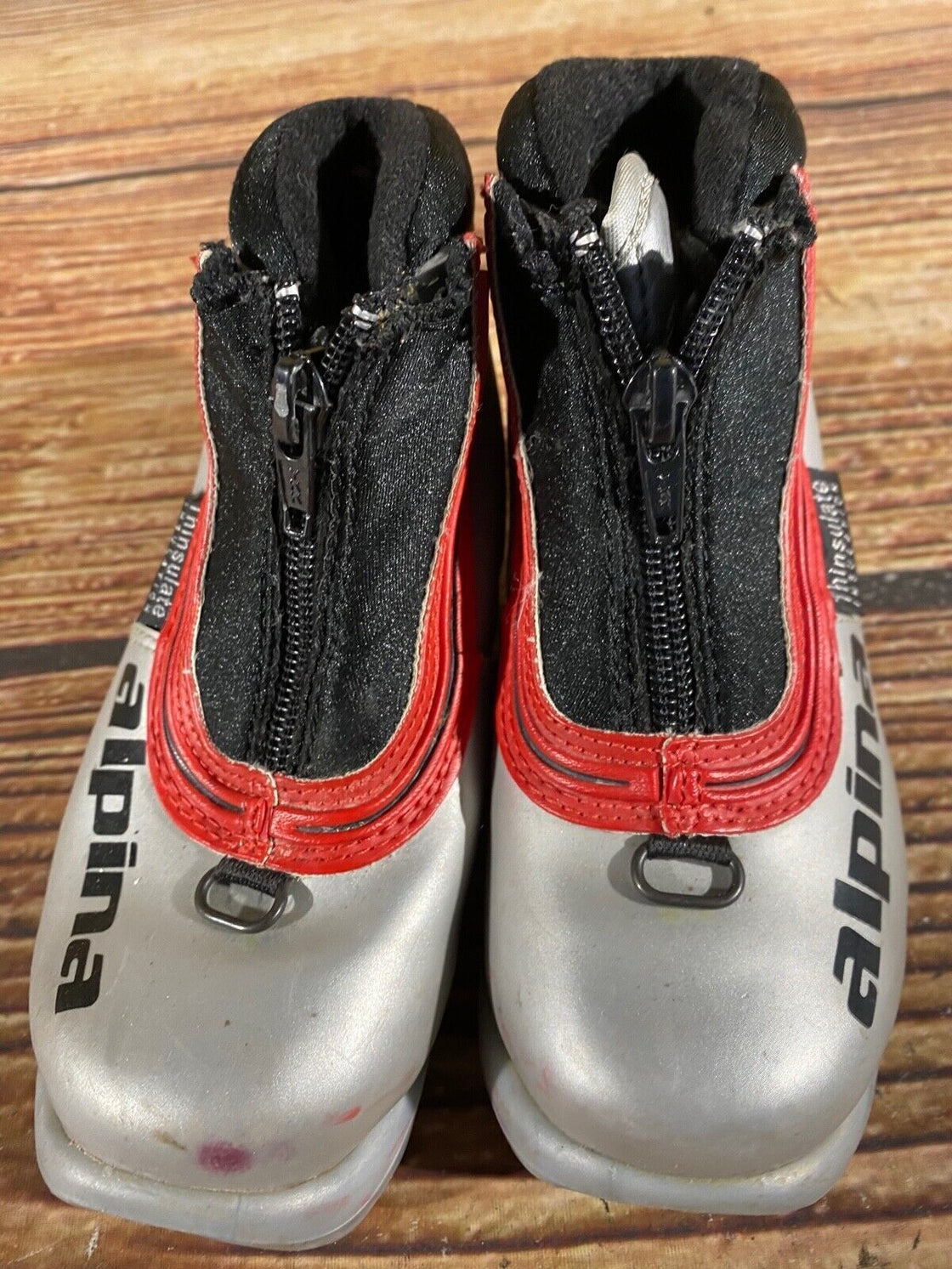 Alpina ST10 Kids Nordic Cross Country Ski Boots Size EU27 US9.5 NNN A-692