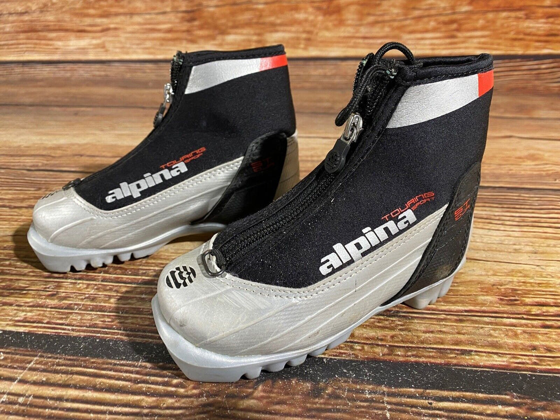 Alpina St10jr Nordic Cross Country Ski Boots Kids Size EU27 US9.5 for NNN A-623