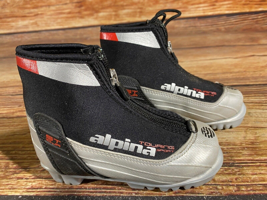 Alpina St10jr Nordic Cross Country Ski Boots Kids Size EU27 US9.5 for NNN A-623