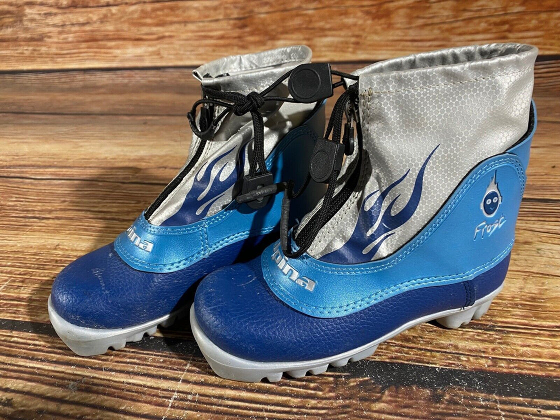 Alpina Frost Kids Nordic Cross Country Ski Boots Size EU30 US12 NNN A-676