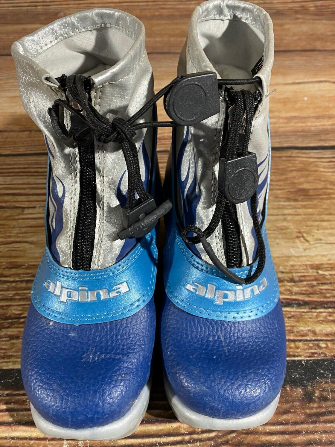 Alpina Frost Kids Nordic Cross Country Ski Boots Size EU30 US12 NNN A-676