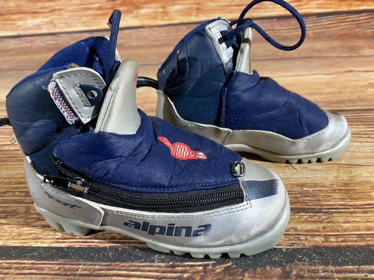 Alpina 311 Cross Country Ski Boots Classic NNN EU 30 US 12 Kids 200mm A-509