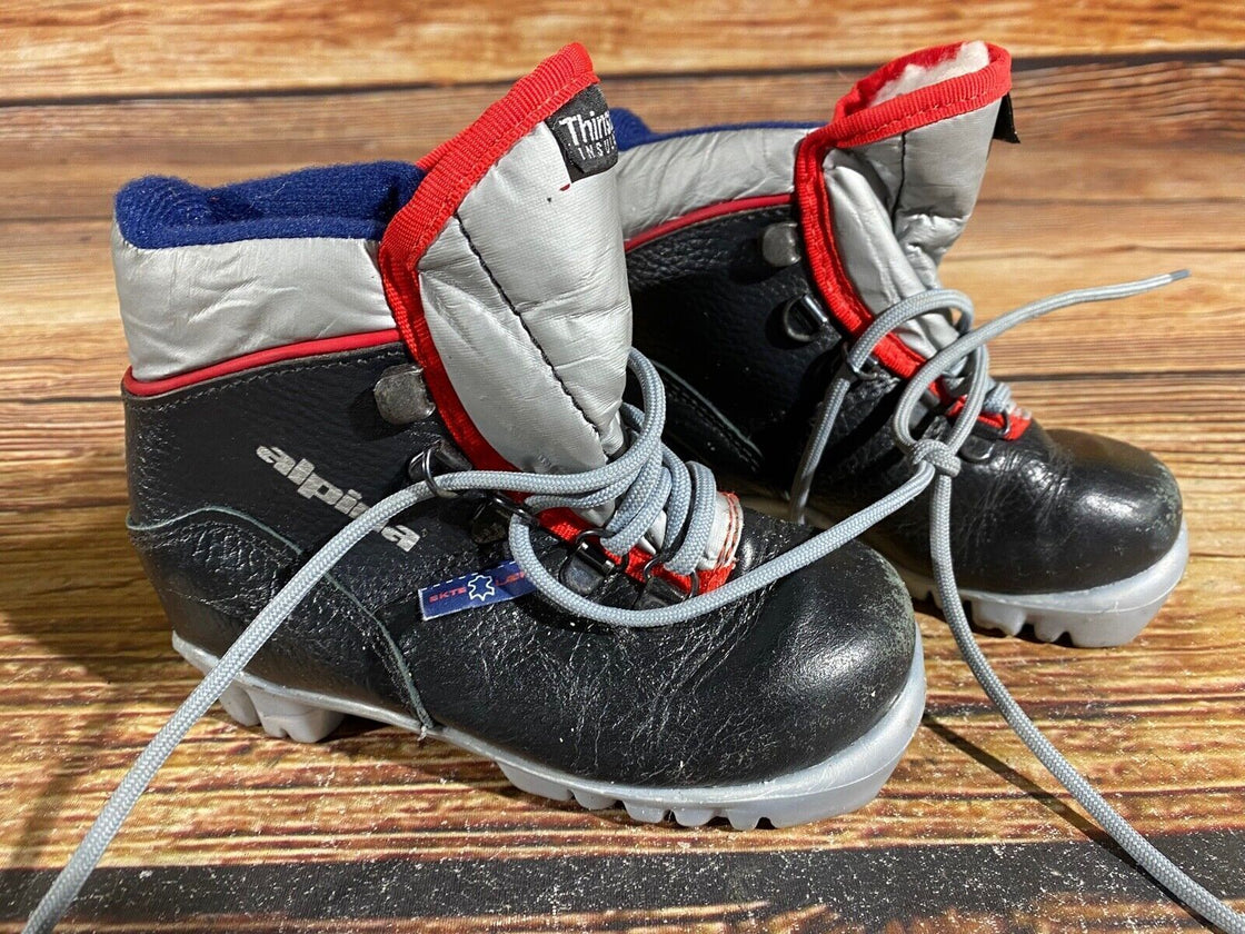 Alpina Kids Nordic Cross Country Ski Boots Size EU26 US9 for NNN A-561