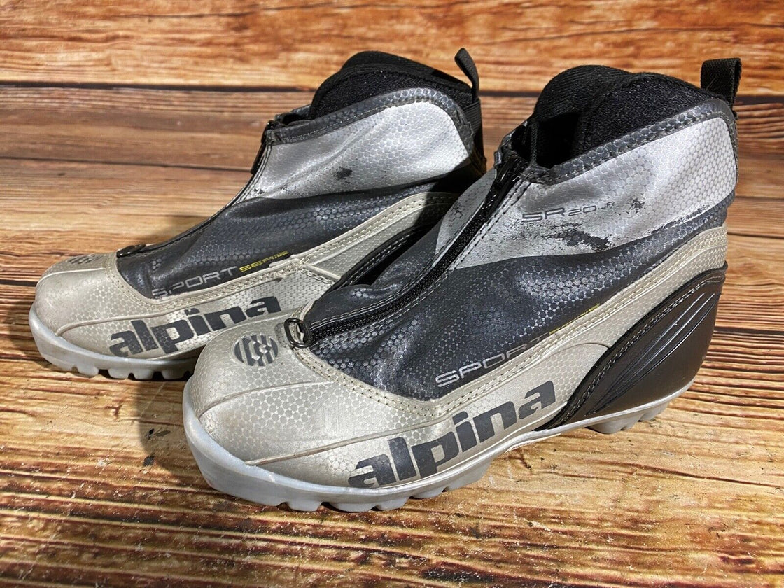 Alpina SR Kids Nordic Cross Country Ski Boots Size EU34 US3 NNN A-650