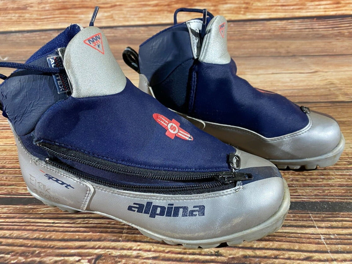 Alpina 311 Nordic Cross Country Ski Boots Kids Size EU36 US4.5 for NNN A-457