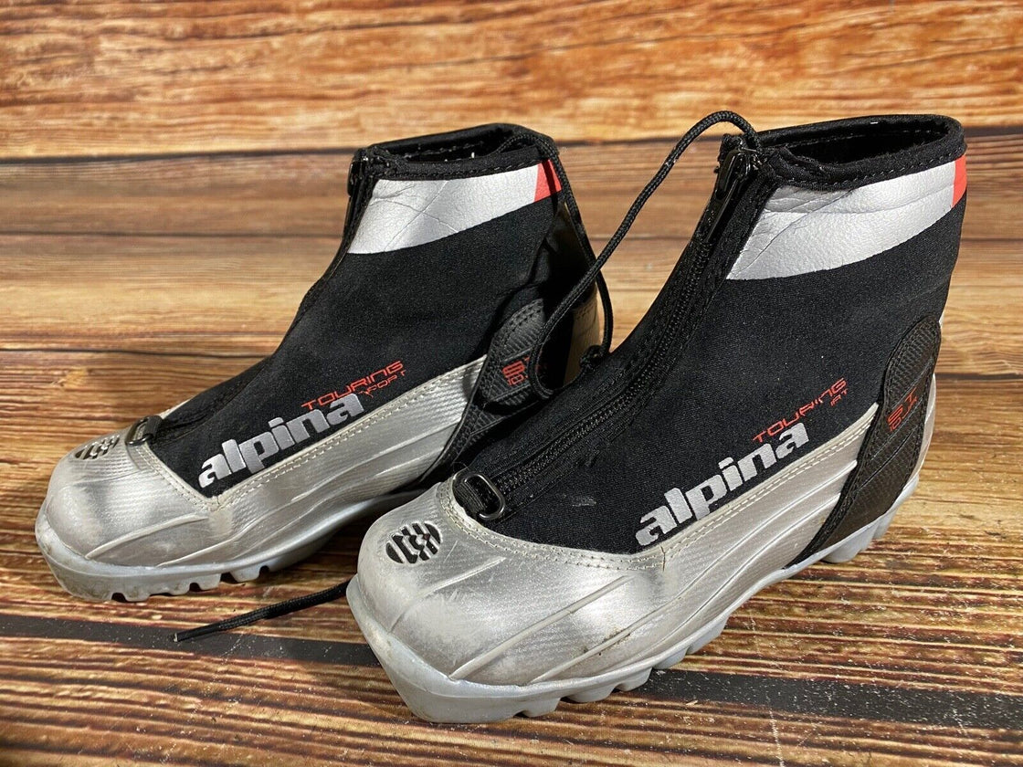 Alpina ST10j Kids Nordic Cross Country Ski Boots Size EU33 US2 NNN A-541