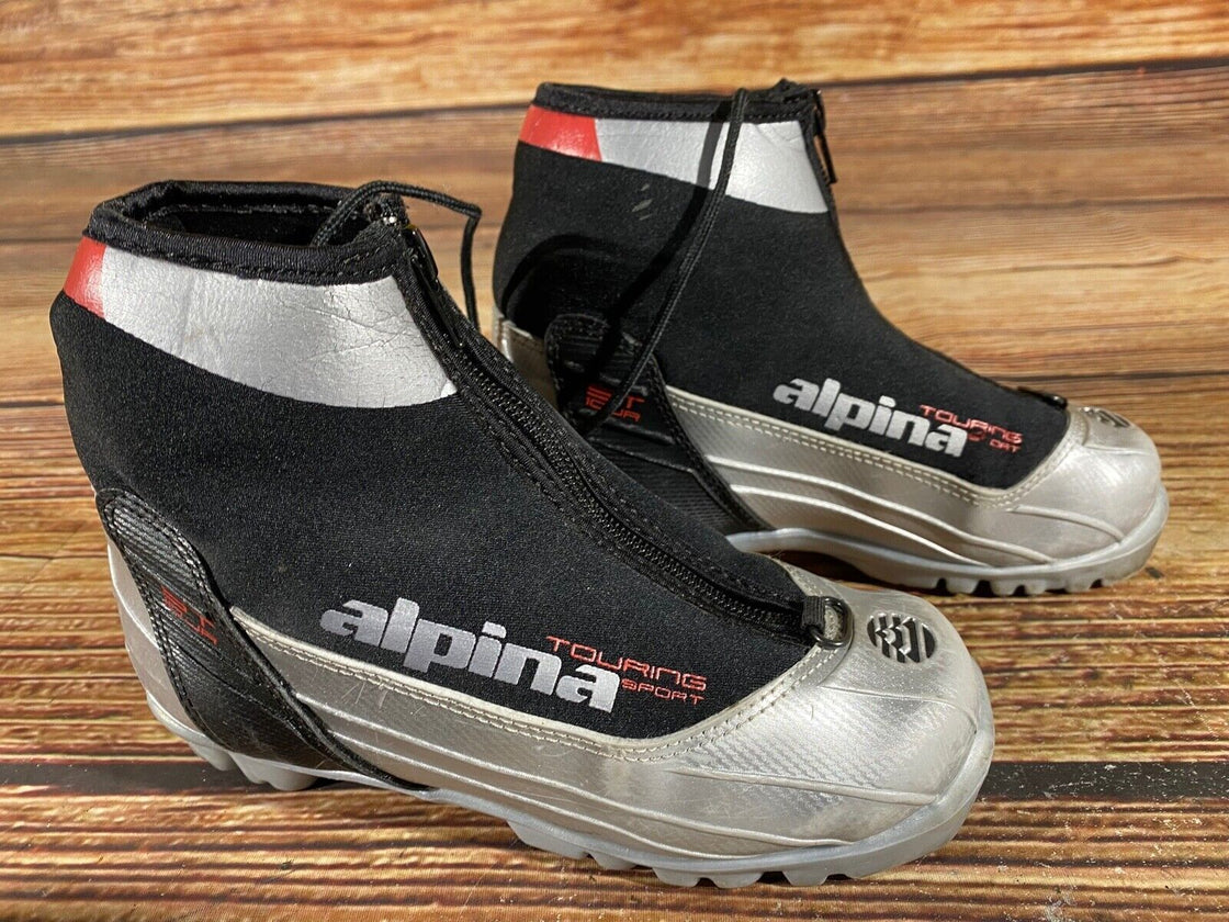 Alpina ST10j Kids Nordic Cross Country Ski Boots Size EU33 US2 NNN A-541
