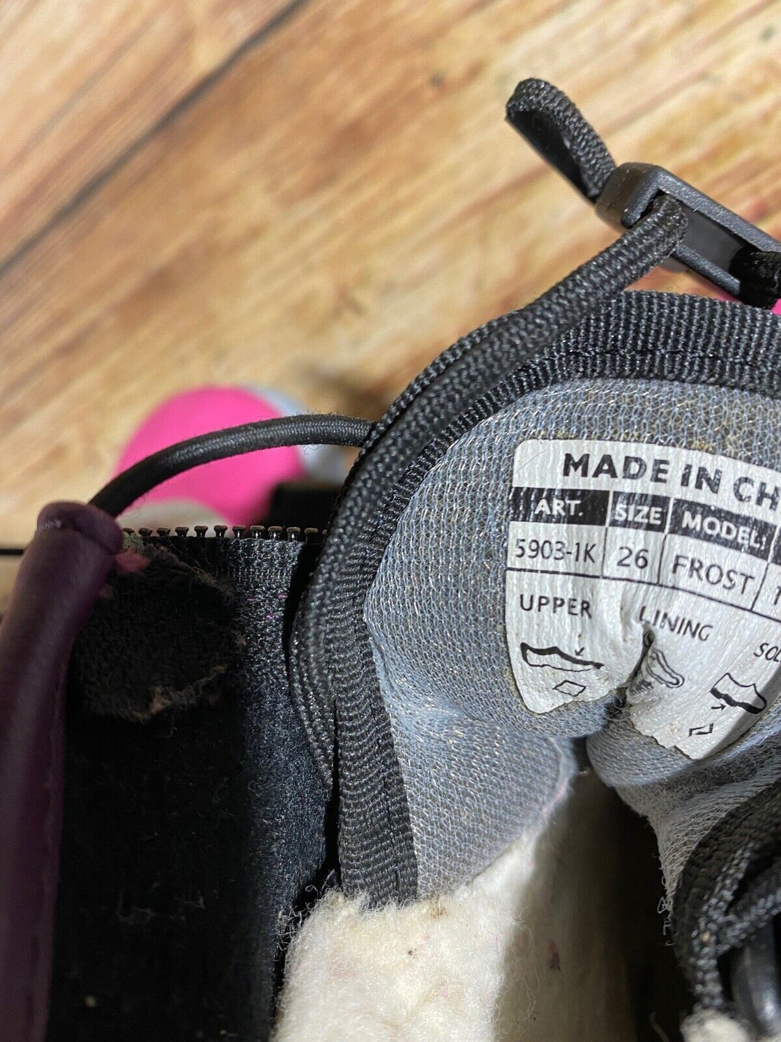 Alpina Frost Kids Nordic Cross Country Ski Boots Size EU26 US9 NNN A-661