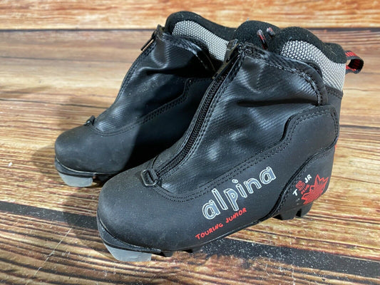 Alpina T5jr Cross Country Ski Boots Classic NNN EU 28 US 10.5 Kids 190mm A-508