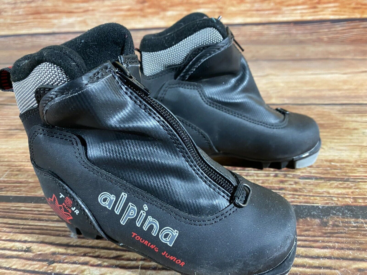 Alpina T5jr Cross Country Ski Boots Classic NNN EU 28 US 10.5 Kids 190mm A-508