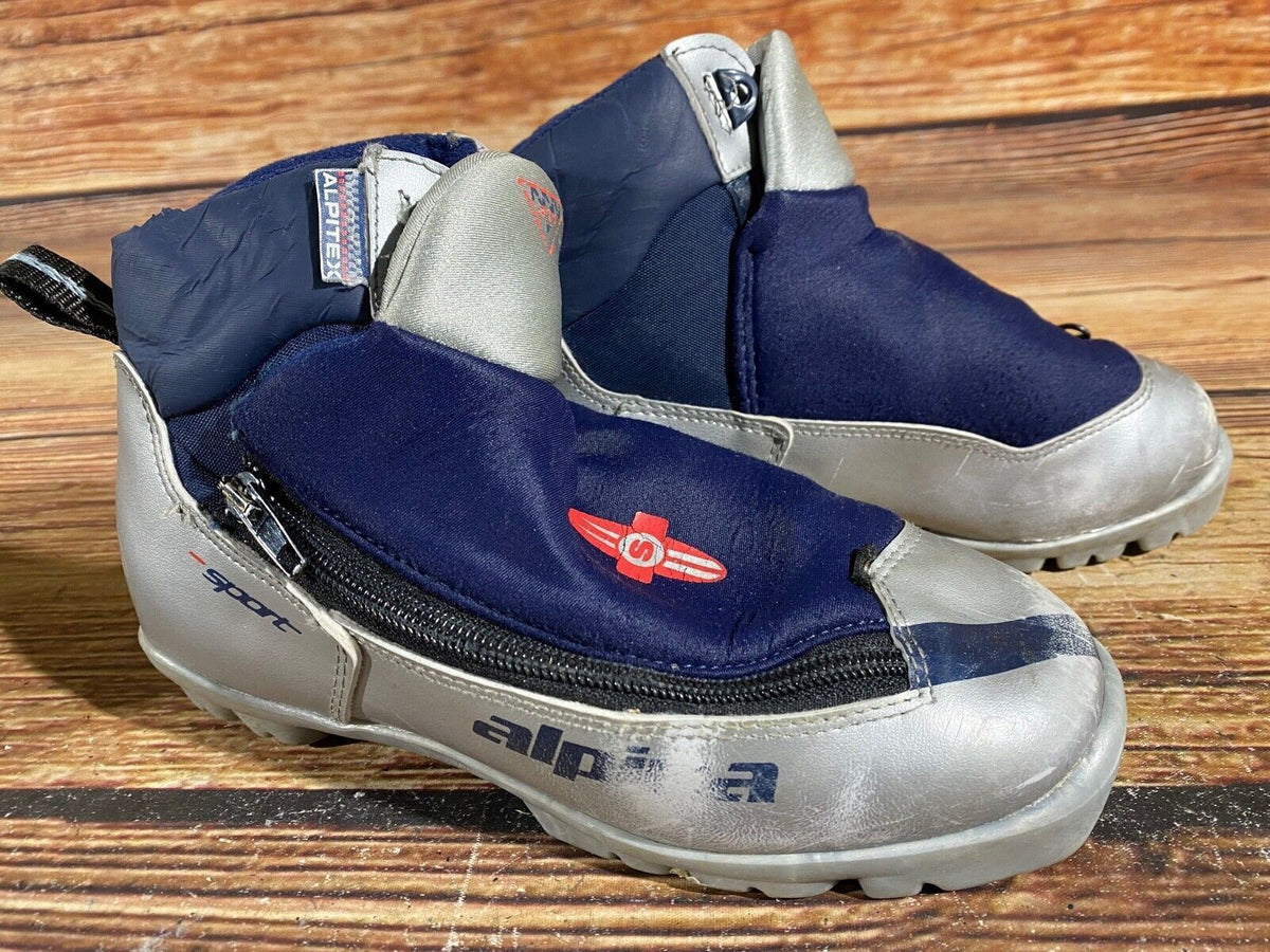 Alpina 311 Cross Country Ski Boots Classic NNN EU 34 US 3 Kids 220mm A-563