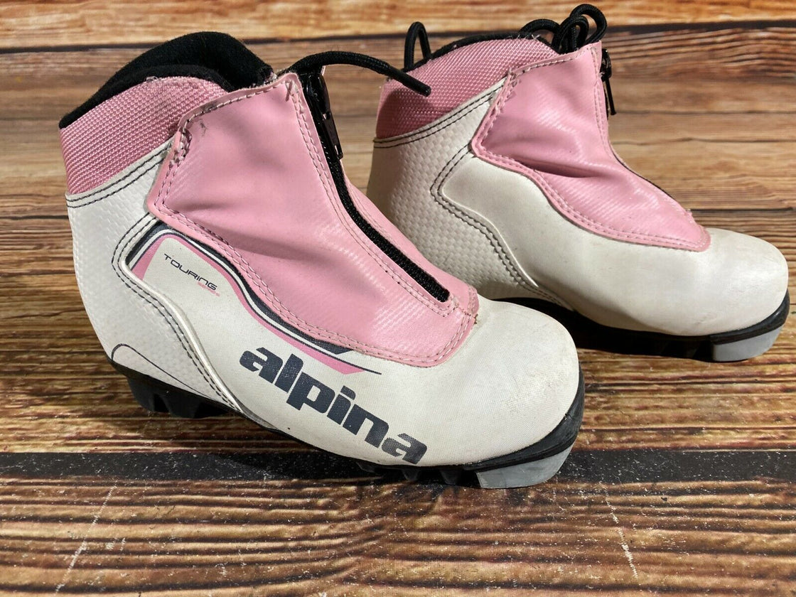 Alpina Touring Kids Nordic Cross Country Ski Boots Size EU29 US11 for NNN A-343