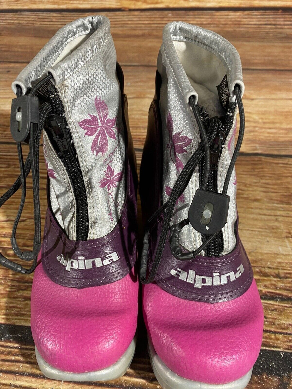 Alpina Frost Kids Nordic Cross Country Ski Boots Size EU30 US12 for NNN A-548