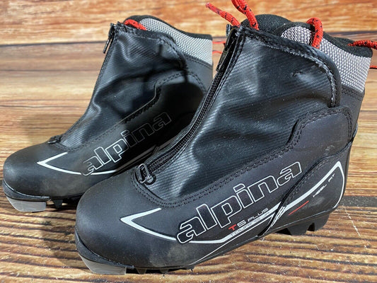 Alpina T5 Cross Country Ski Boots Classic NNN EU 32 US 1.5 Kids 205mm A-742