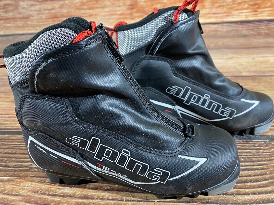 Alpina T5 Kids Nordic Cross Country Ski Boots Size EU32 US1.5 NNN A-742