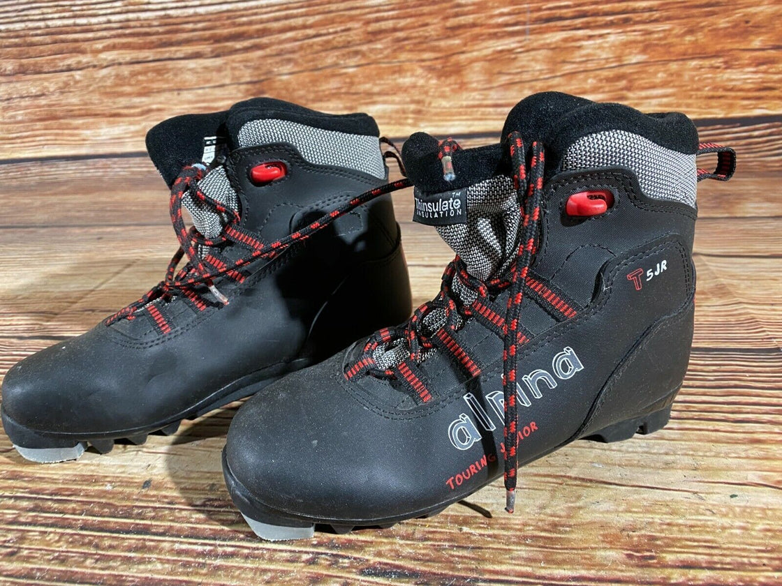 Alpina T5jr Kids Nordic Cross Country Ski Boots Size EU36 US4.5 for NNN A-158