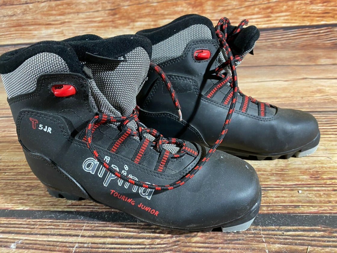 Alpina T5jr Kids Nordic Cross Country Ski Boots Size EU36 US4.5 for NNN A-158