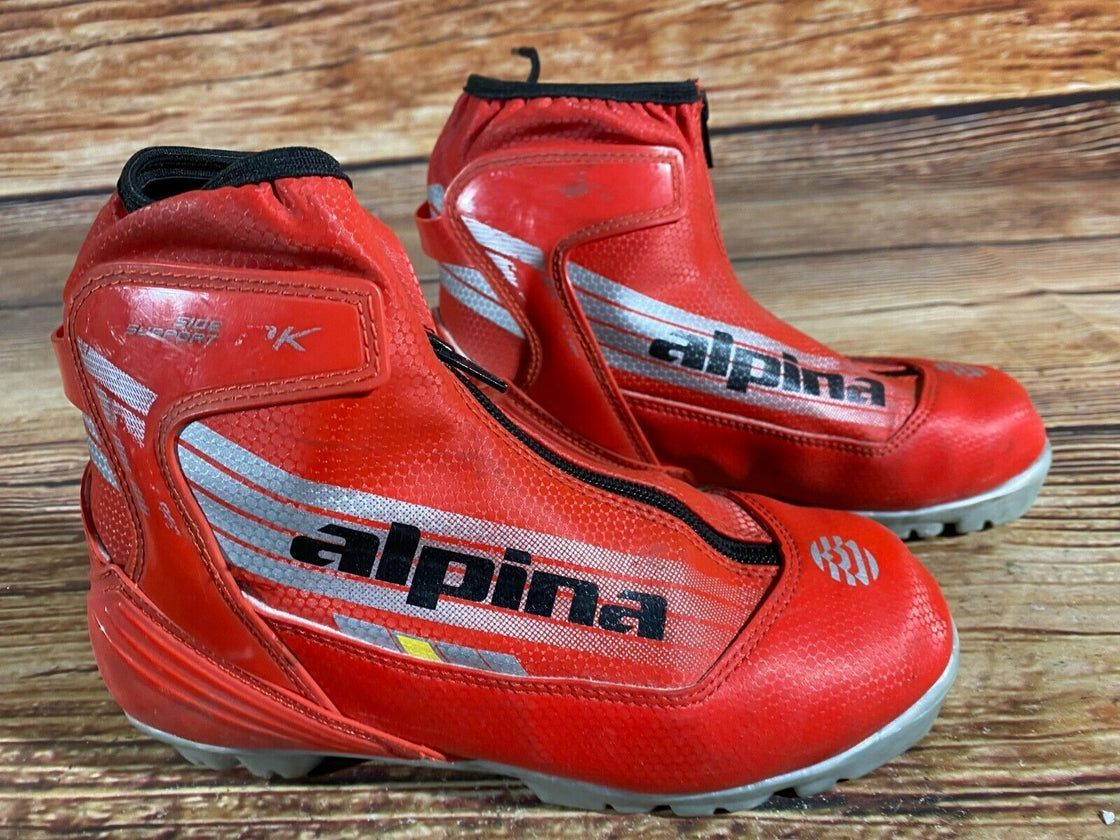 Alpina RK Kids Nordic Cross Country Ski Boots Size EU36 US4.5 for NNN A-155