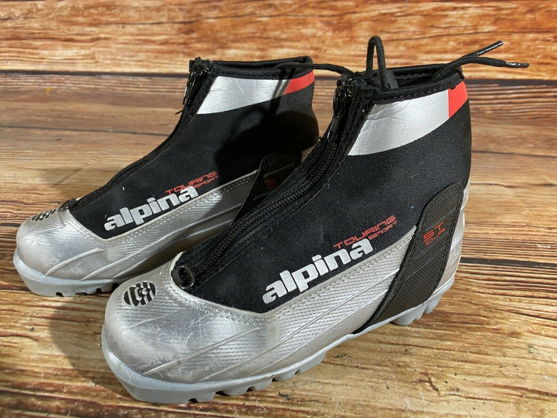 Alpina St10jr  Kids Nordic Cross Country Ski Boots Size EU33 US2 for NNN A-249