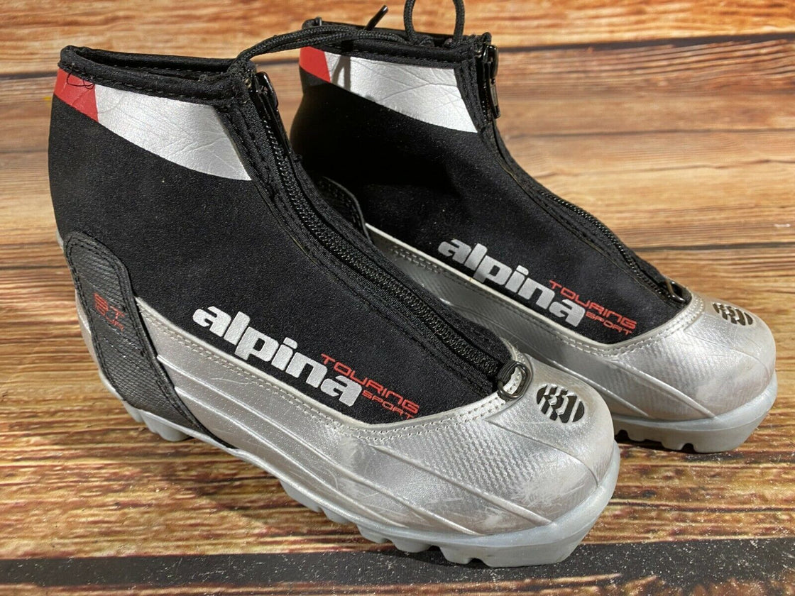 Alpina St10jr  Kids Nordic Cross Country Ski Boots Size EU33 US2 for NNN A-249