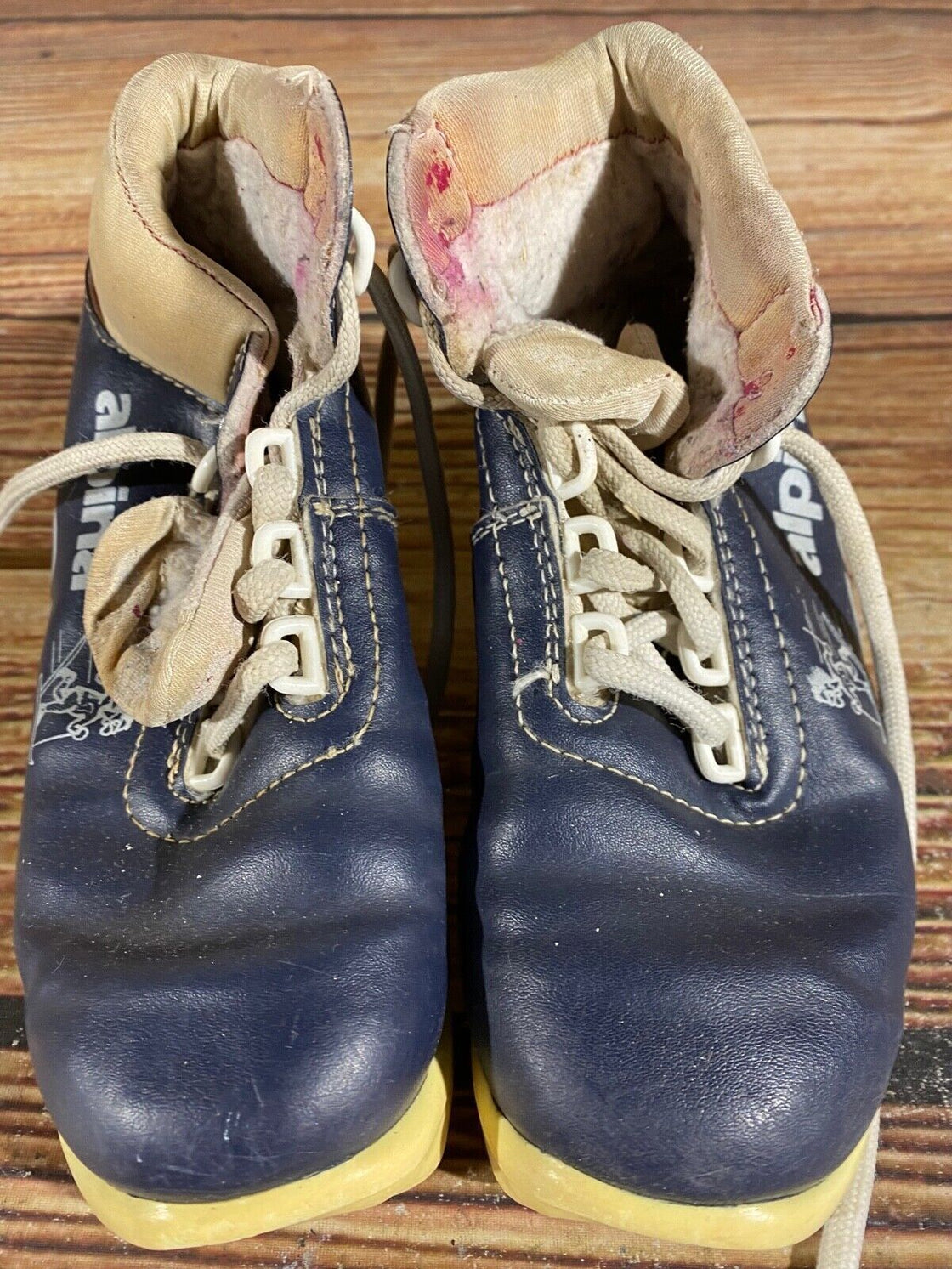 Alpina Nordic Cross Country Ski Boots Kids Size EU27 US9.5 for NNN A-573