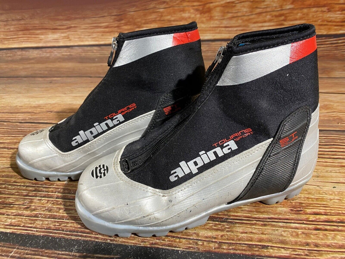 Alpina St10jr Nordic Cross Country Ski Boots Kids Size EU35 US3.5 for NNN A-624
