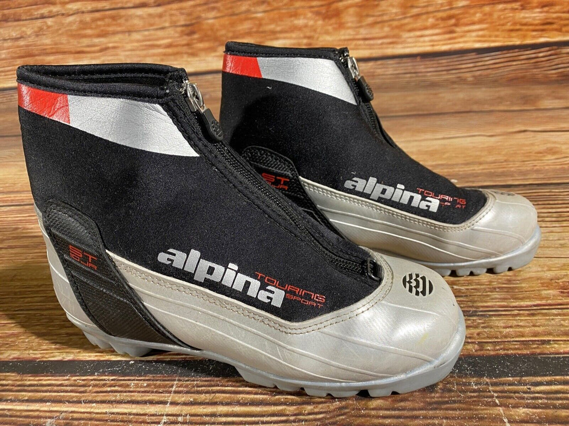 Alpina St10jr Nordic Cross Country Ski Boots Kids Size EU35 US3.5 for NNN A-624