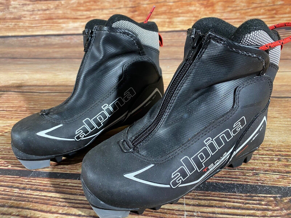 Alpina T5Plus Kids Nordic Cross Country Ski Boots Size EU32 US1.5 NNN A-538