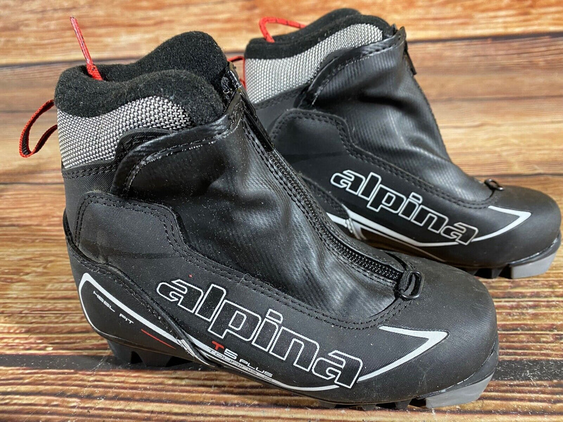 Alpina T5Plus Kids Nordic Cross Country Ski Boots Size EU32 US1.5 NNN A-538