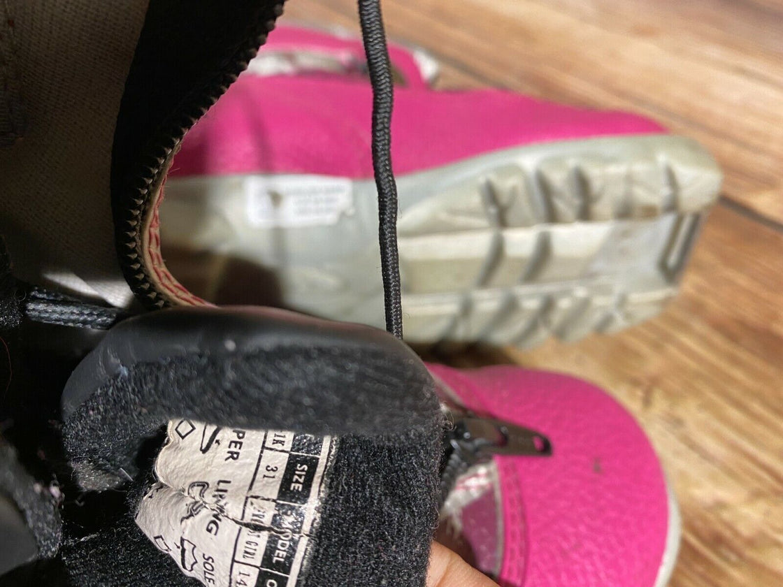 Alpina Frost Kid sNordic Cross Country Ski Boots Kids Size EU31 US12.5 NNN A-109