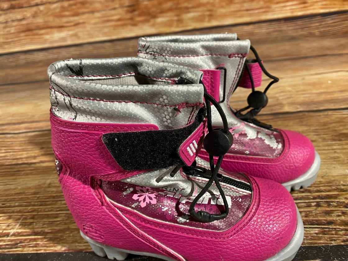 Alpina Frost Kids Nordic Cross Country Ski Boots Size EU26 US8.5 NNN A-643