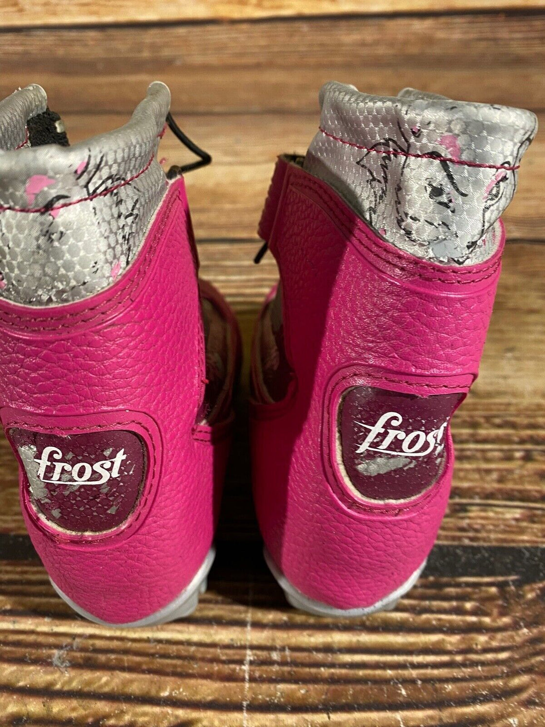 Alpina Frost Kids Nordic Cross Country Ski Boots Size EU26 US8.5 NNN A-643