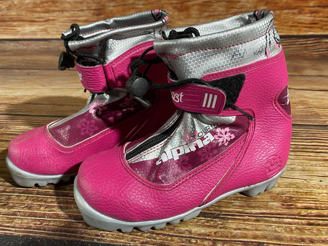 Alpina Kids Frost Nordic Cross Country Ski Boots Size EU32 US1.5 NNN A-710