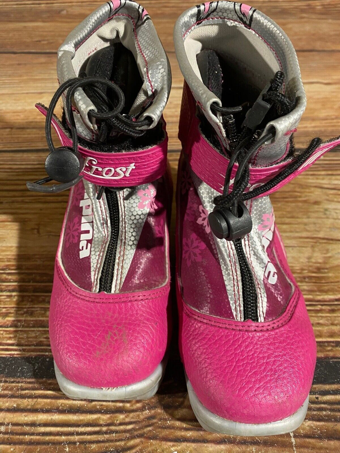 Alpina Kids Frost Nordic Cross Country Ski Boots Size EU32 US1.5 NNN A-710