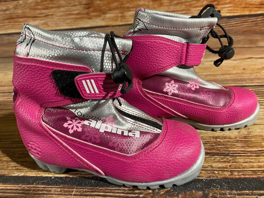 Alpina Kids Frost Nordic Cross Country Ski Boots Size EU32 US1.5 NNN A-710