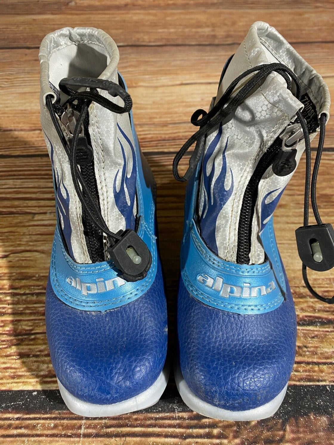 Alpina Frost Nordic Cross Country Ski Boots Kids Size EU27 US9.5 for NNN A-589